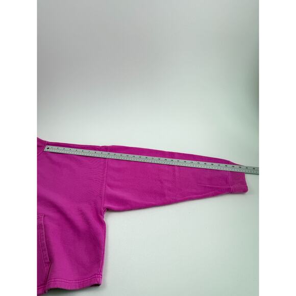 Victoria's Secret PINK Long Sleeve Half Zip Pink Sweatshirt w/Pockets Size XXL - Picture 9 of 15